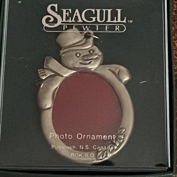 Lot of 6 Seagull Pewter Christmas Ornaments - Picture 3 of 4